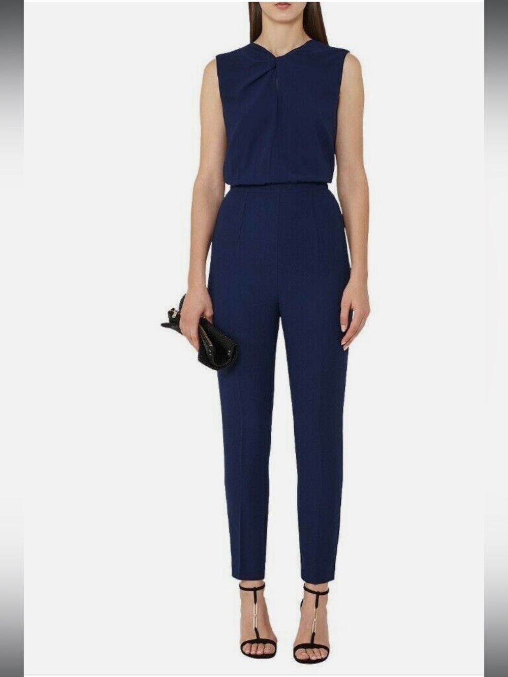 Reiss Leoni knot front jumpsuit size 4
